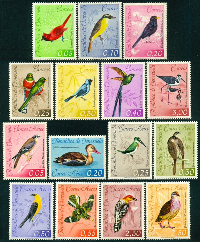 Venezuela Stamps Set 15 Values Birds 1962 Fauna MNH | eBay